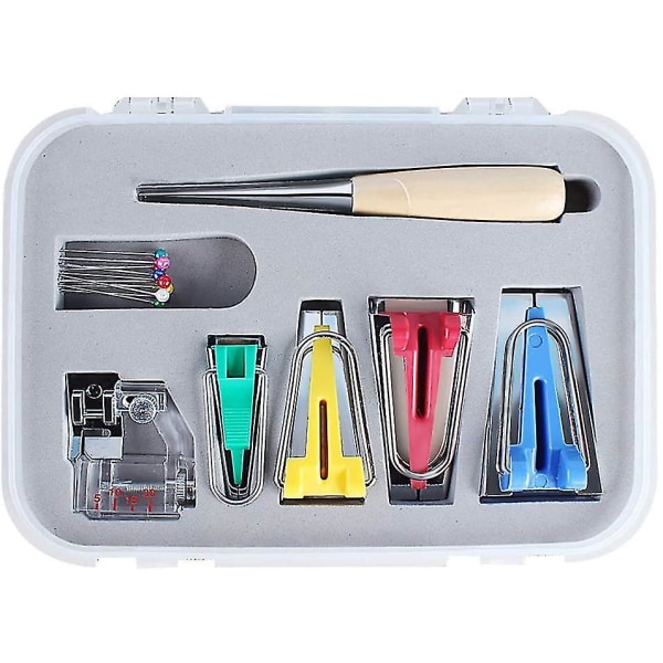 Tape Maker Set Fabric Awl Binding Sewing Quilting Tools