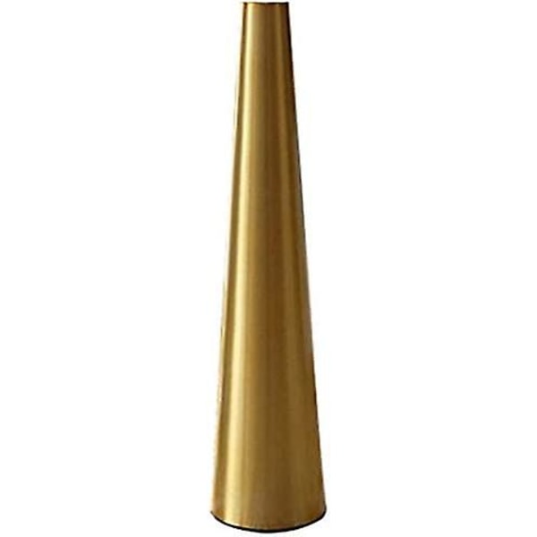 Small Gold Metal Conical Vase For Wedding Table Decoration