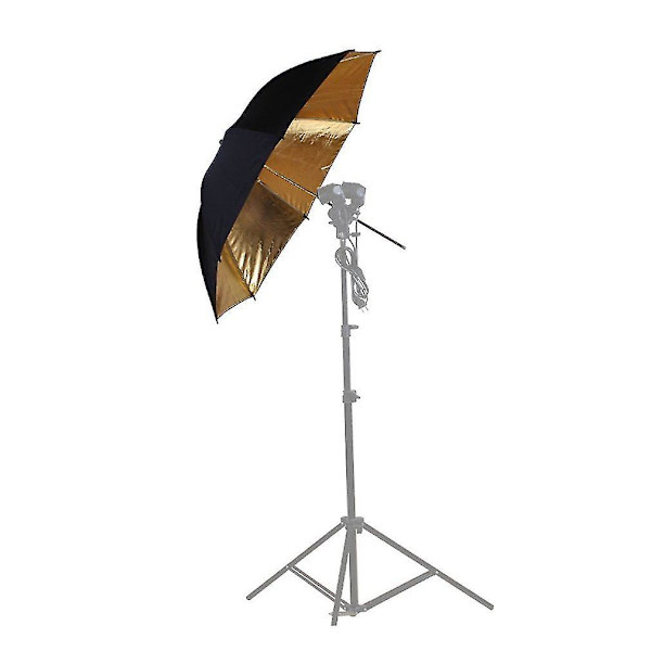 Reflekterande Parasoll Svart Guld Fotografi Reflektor