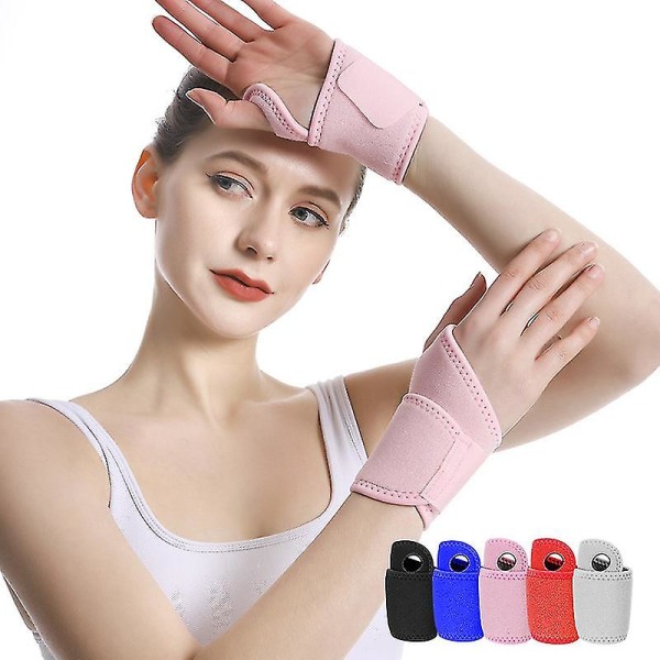 Håndleds tommelfingerskinne Håndstøttestrop til kvinder, justerbar sportsbeskytter kompressionsbinder til karpaltunnelsyndrom, gigt, senebetændelse
