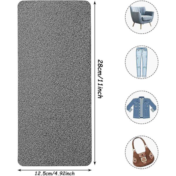 12 Styck Broderade Tyglappar för Strykning 4.92x11 tum