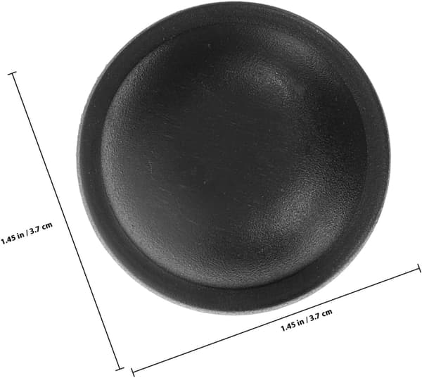 4 stk. sorte runde taskefødder nitte plastik hardware til kufferter og tasker, DIY udskiftningstilbehør