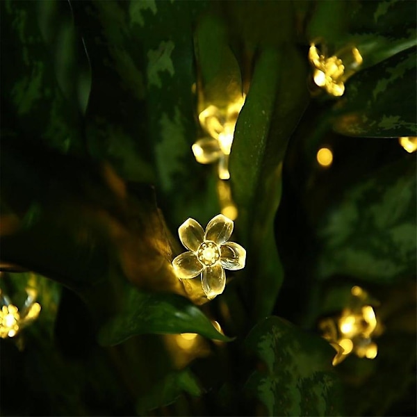 Solcellsbelysning för utomhus 5M Körsbärsblommor 20LED