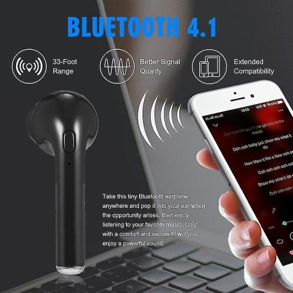Trådløse øretelefoner Øretelefoner Bluetooth Headset Mic