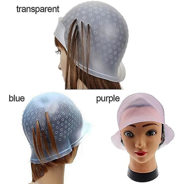 Hårfarvningshætte Silikone Genanvendelig Hårfarvning Hat Frosting