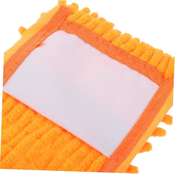 2 stk moppeklut erstatning for flatmopp oransje mikrofiber rengjøringstilbehør
