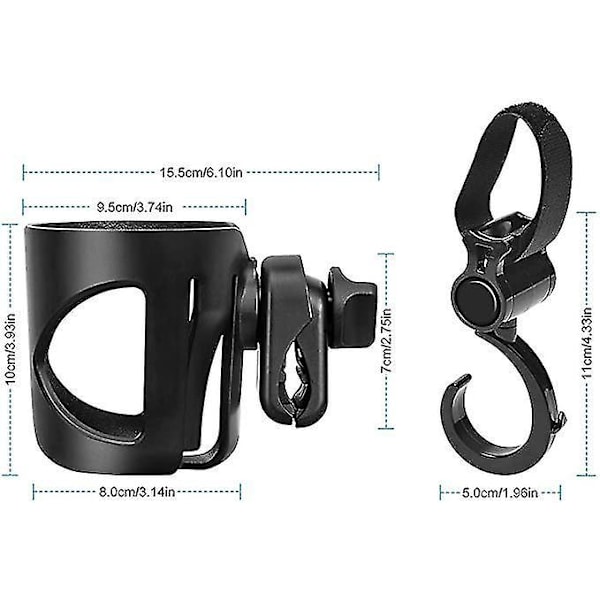 Barnevogn Koppbærer Stroller Pushchair Universal Babyflaske Organizer