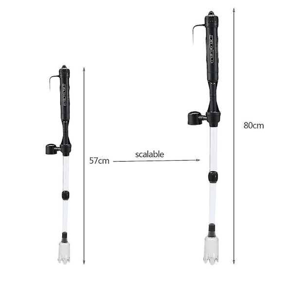 Akvarium Grussuger Batteridrevet Siphonrenser Pumpe