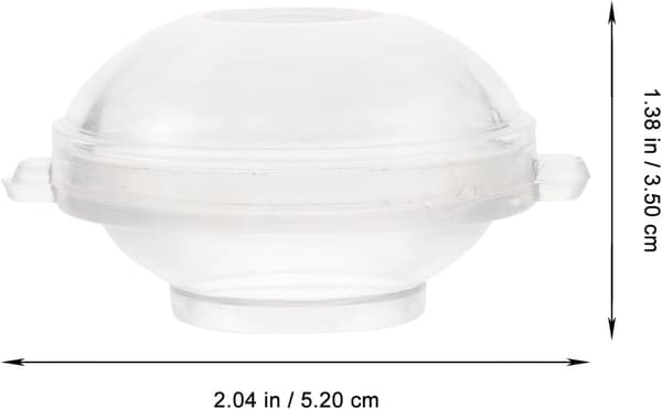 Flytende stearinlysform Oval solid plastform for DIY duftlys laging til bryllup og familiefester