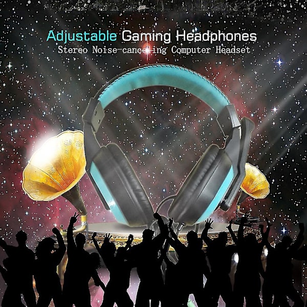 3,5 mm Justerbara Spelhörlurar Stereo Brusreducerande