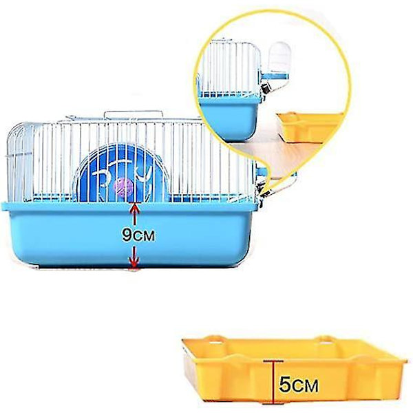 Hamsterin häkki Lemmikin häkki Kääpiöhamsterin pyörä Kannettava ulosmenokassi