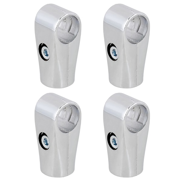 4 stk. Metal Tørrestativ Rørfittings To-vejs Connector 25mm Indre Diameter