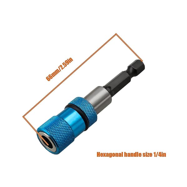 Hex Magnetisk Gipsvegg Bittholder Rask Utgivelsesforbindelsesstangadaptere (blå) (2 stk)