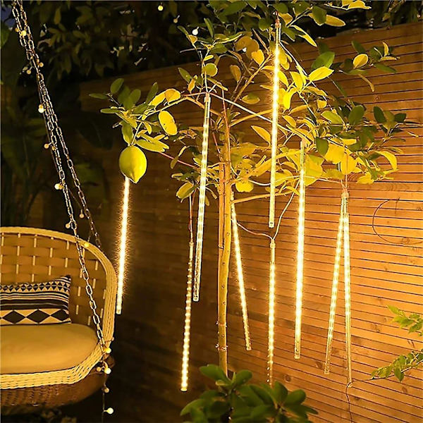 LED-meteorisadevalot Aurinkovoimalla 8 Putkea 30cm Garland