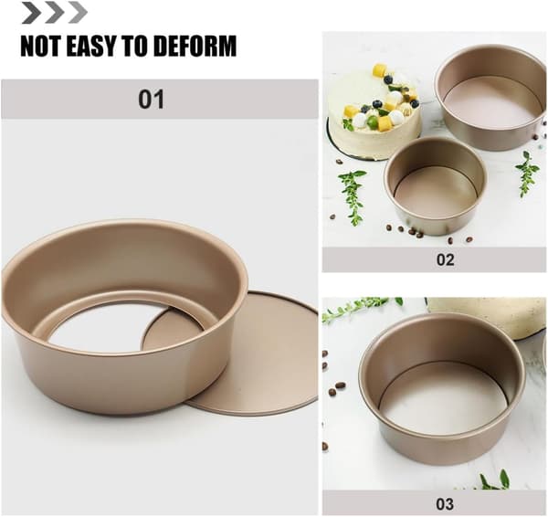 Kakeform Solid og ikke lett å deformere Kake med avtakbar bunn