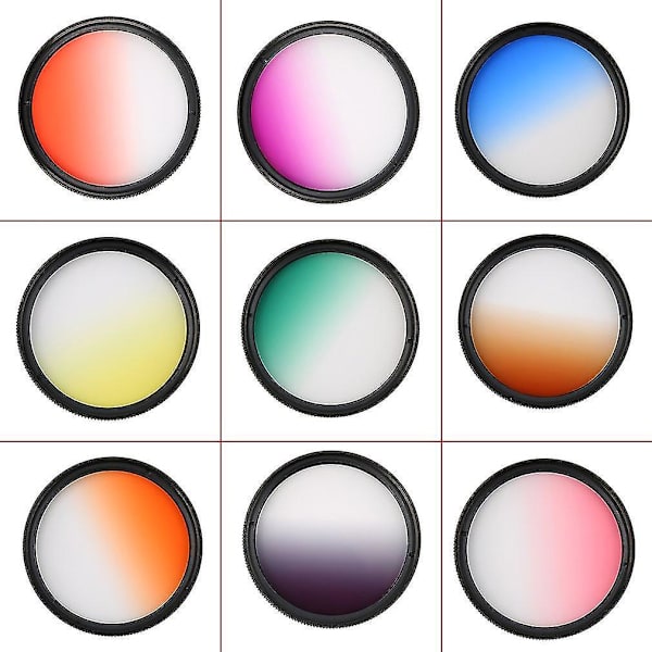Universal 58mm Filter Circo Spejl Linse Gradient UV