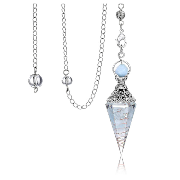 Chakra Krystallpendel Sekskantet Reiki Healing Krystallspisser Edelsten Divinasjonspendel