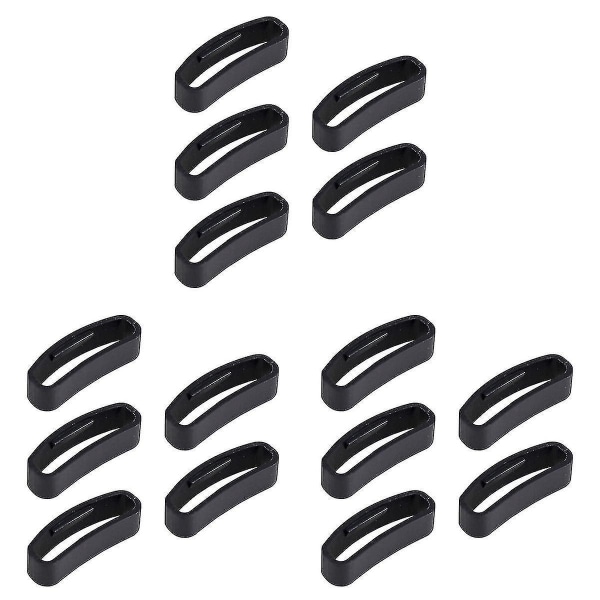 15pcs Ring Road Guardian Rubber Non-slip Black Buckle