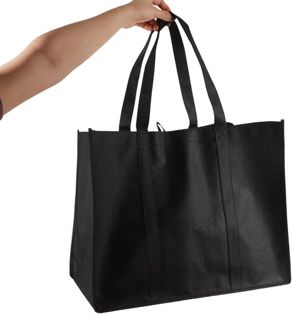 5 st återanvändbara non-woven matkassar med stor kapacitet, bärbara utomhusväskor för picknickmat