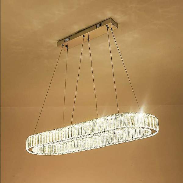 1-lampun 70 cm moderni kristalli LED-riipusvalaisin