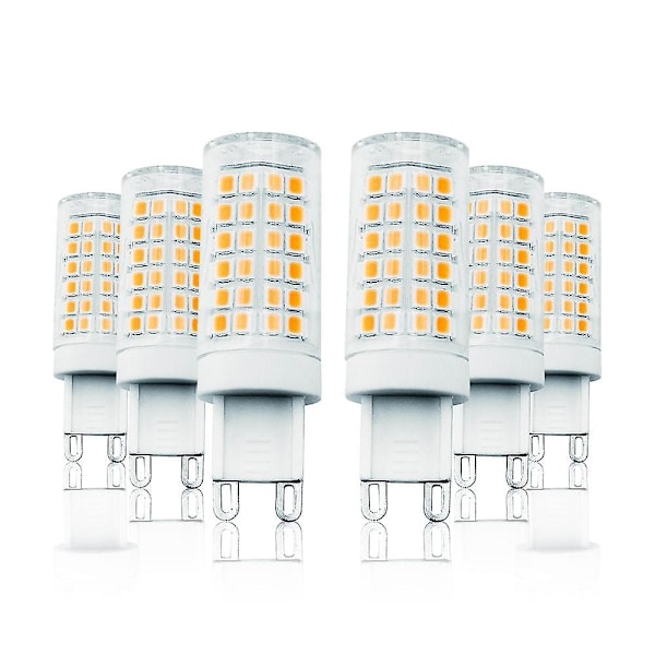 6 stk. 7W LED Majslys G9 T 78 SMD 2835 Varmt Hvidt 110-13