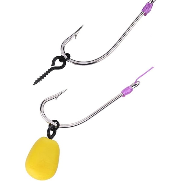 30 st Karp Fiskebeten Skruvar med Runda Länkar Loop Swivels Karp Fiske Terminal Rig Tackle