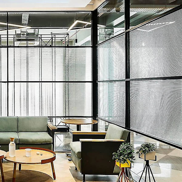 Stripe Vindusfolie Personvern, Vertikale Striper, 45x200cm