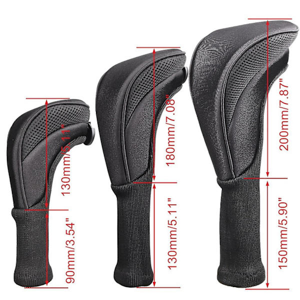 Sett med golfkøllehodeplagg - Driver 1 Fairway Woods