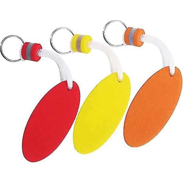 Floating Keyring,floatable Key Chain,oval Shaped Water Buoyant Key Ring Lightweight Water Sports Accessories