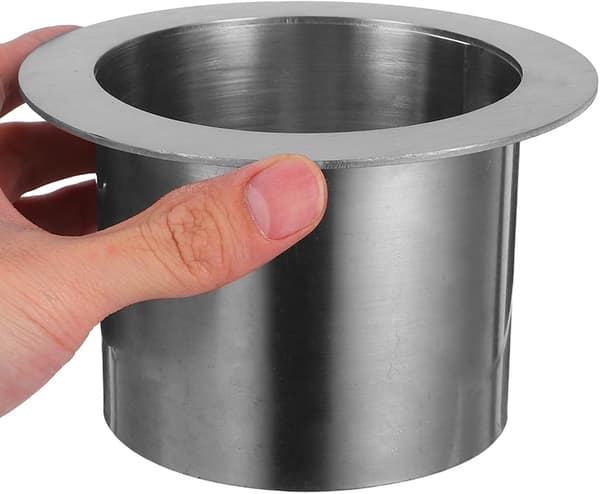 Infälld sopnedkastlock av rostfritt stål, modern elegant design