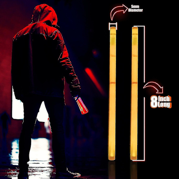 10-300 stk. Glødesticks Armbånd Halskæder Neon Farver Fest Favoritter Rave Diskotek 100PCS