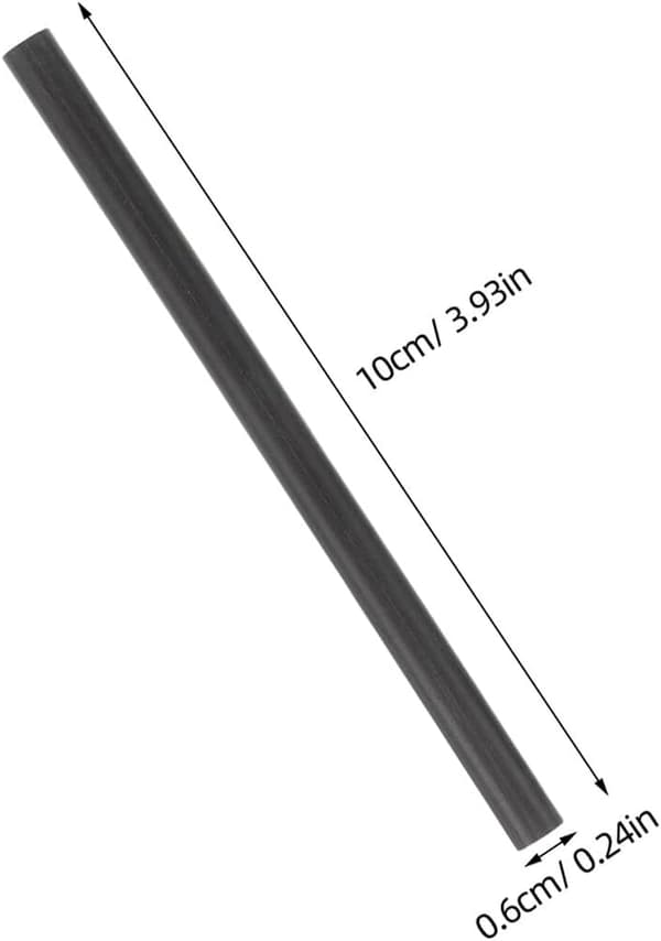 8 st kolfiber fiskespö reparationssats Solid spöbyte för baitcasting- och spinnspön