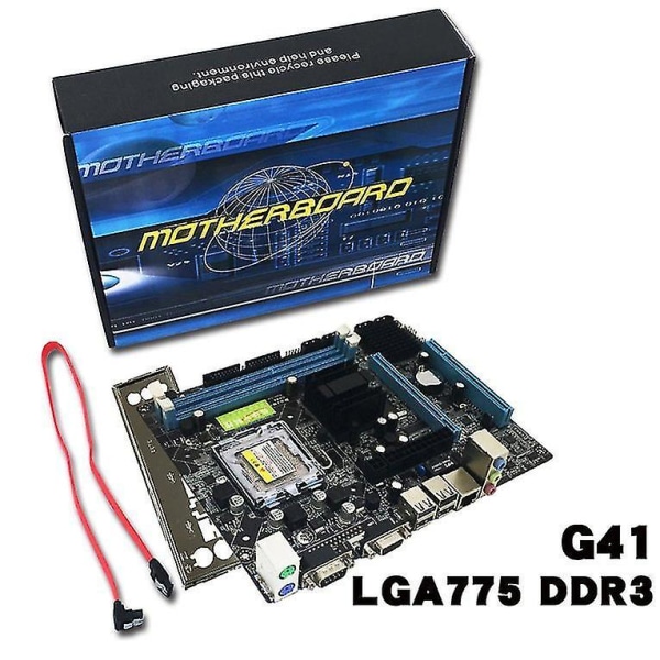 G41 stasjonær datamaskin hovedkort Lga 775 Ddr3 CPU