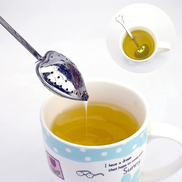 Teekugle Si-Infuser, 304 Rustfrit Stål Mesh Ske til Løse Urteteer