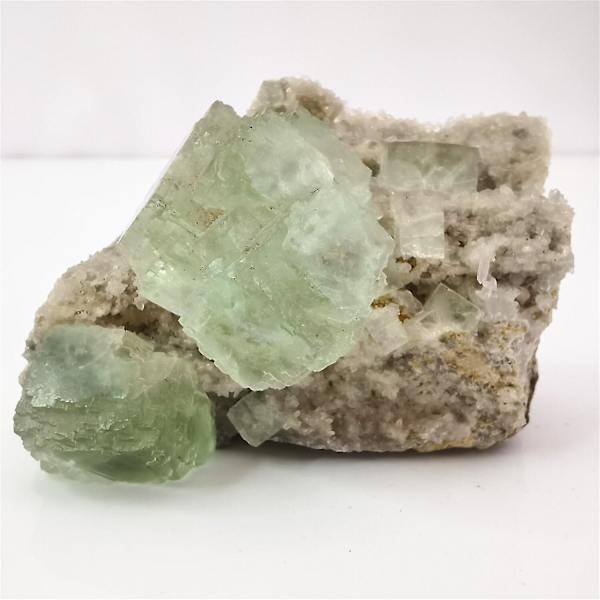 142g Naturlig Grøn Fluorit Calcit Mineralprøve