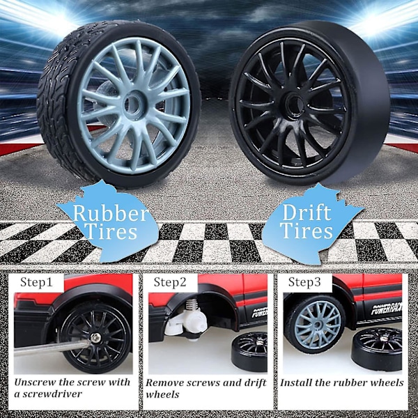 RC Driftbil Blue Red