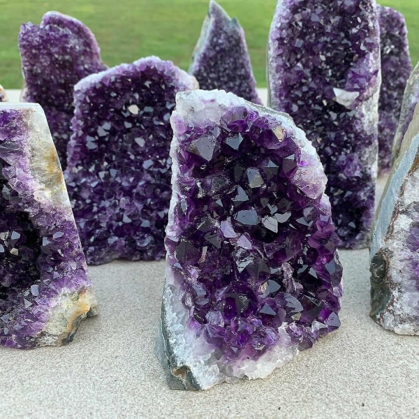 1kpl 200-900g Natural Amethyst Geode Quartz Cluster