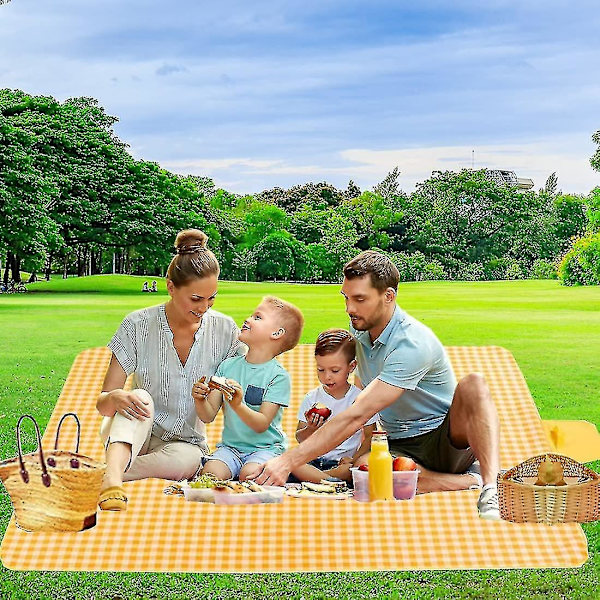 Piknik-rantamatto 80x57 tuumaa, hiekkaa hylkivä, vedenpitävä, sisä- ja ulkokäyttöön