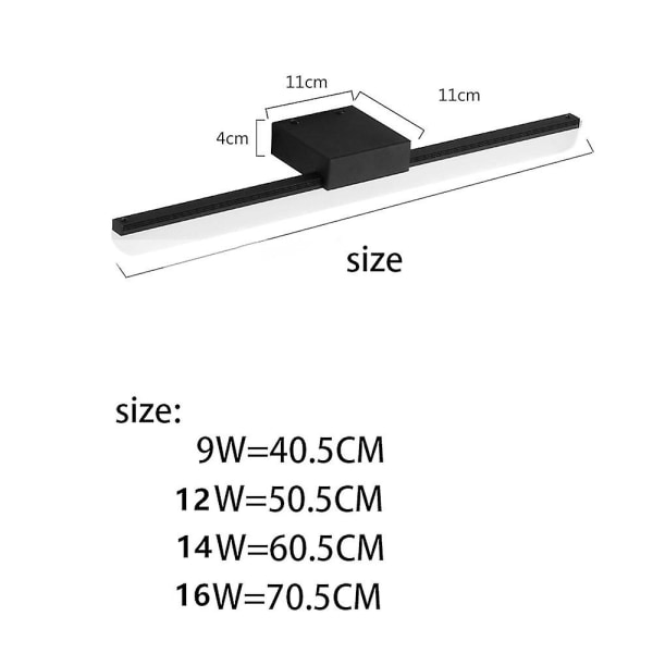 Spegelskapa Badrumslampa LED Modern Sovrum Badrum IP20
