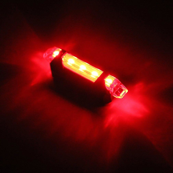 Pyörän USB-ladattava 4-tilainen vedenkestävä takavalo