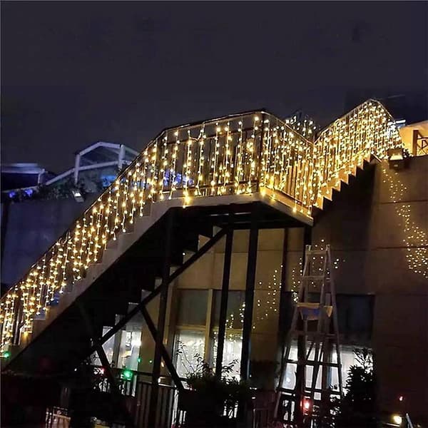 LED Isoplys Lys 3m 256 LED Fej String Lys Udendørs Solcelle
