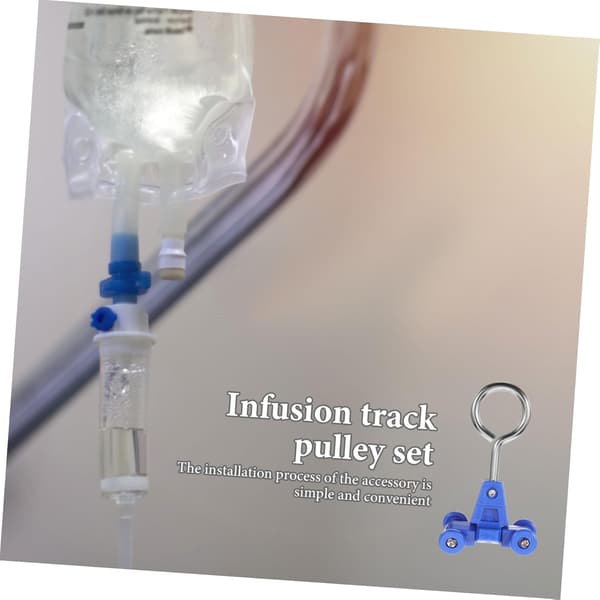 4 stk. Sky Infusion Track Tilbehør Remskive Krog Infusion Track Slide Dele
