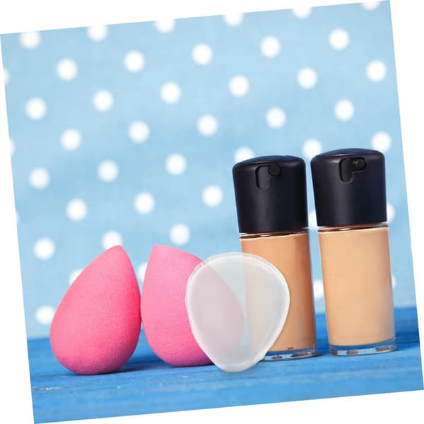 Silikon Makeup Pads 2st Stora Päronformade 5.5x6.2x0.8cm Blending Sponges