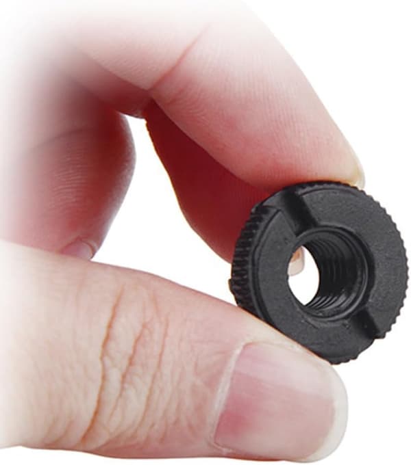 Mikrofonstativadapter 30 stk. 3/8 til 5/8 udvendigt gevind til mikrofonklemme og trefodsfæste sort plast