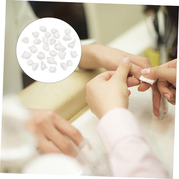 3 poser multifunktionelle hvide vatkugler til neglelakfjerner, hurtig absorption,