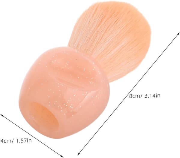 2 stk. neglestøvbørste Mini makeupbørste til kinder Bærbar blushapplikator