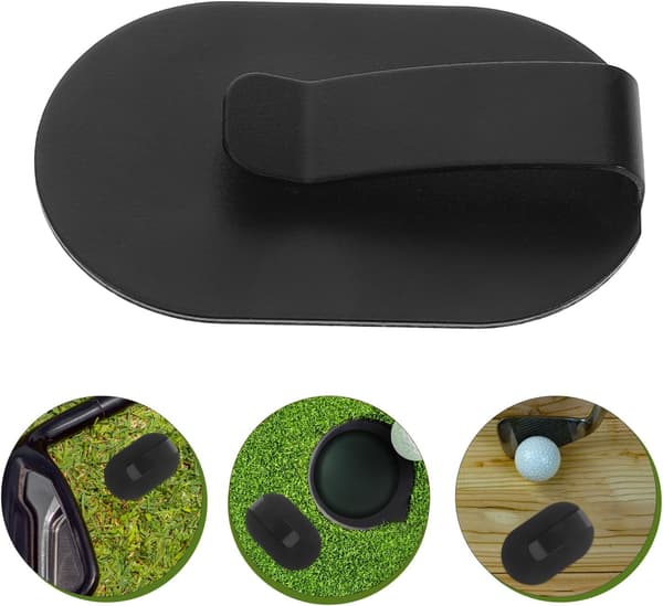 Lille magnetisk golfafstandsmålerclips til bælte med letvægtsstål-silikonemateriale