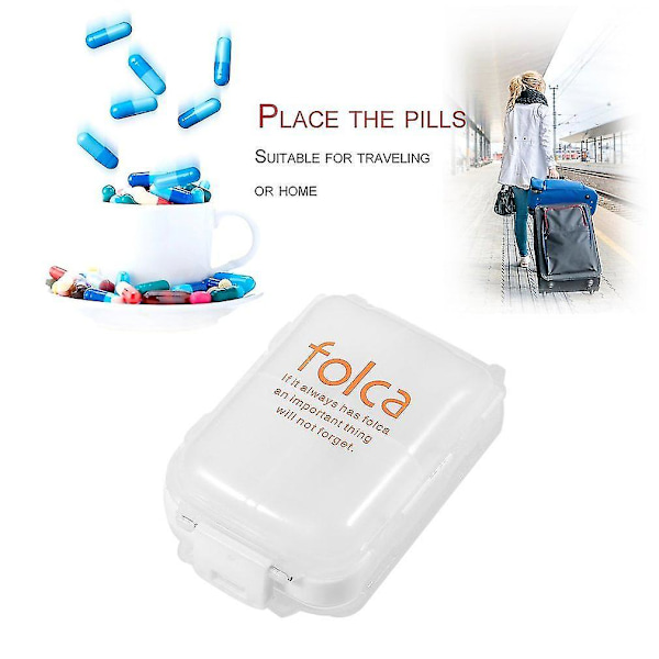 Pillerdosa med dubbla lager för resor