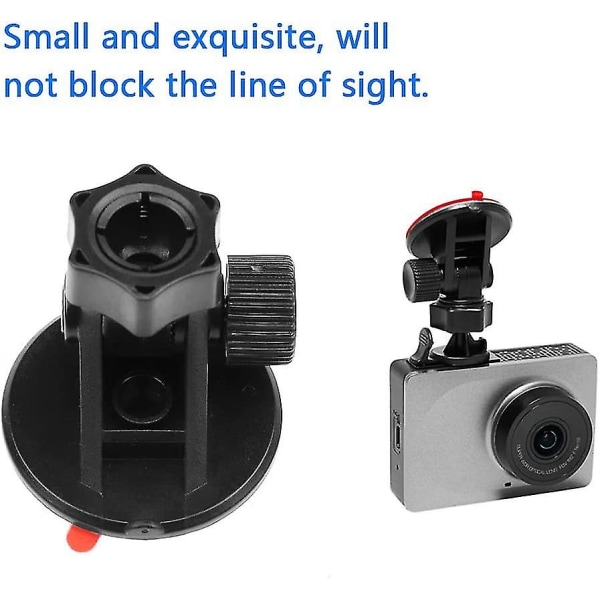 Universal Bil Dash Cam Holder Bil Opptakerfeste Selvklebende (2 stk, Svart)