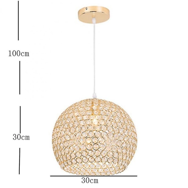 30 cm riippuvalaisin, moderni metalli, sähköpinnoitettu, lyhtydesign